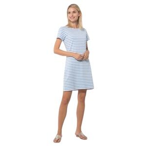 STS SAIL TO SABLE Kelly Shirt Dress Striped Gold Zipper Accent Women’s Medium